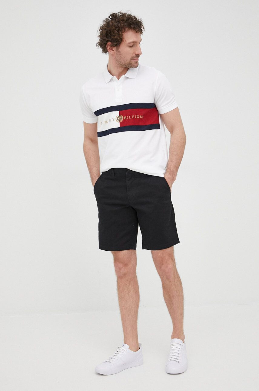 Tommy Hilfiger Kraťasy Brooklyn 1985 pánské černá barva - Pepit.cz