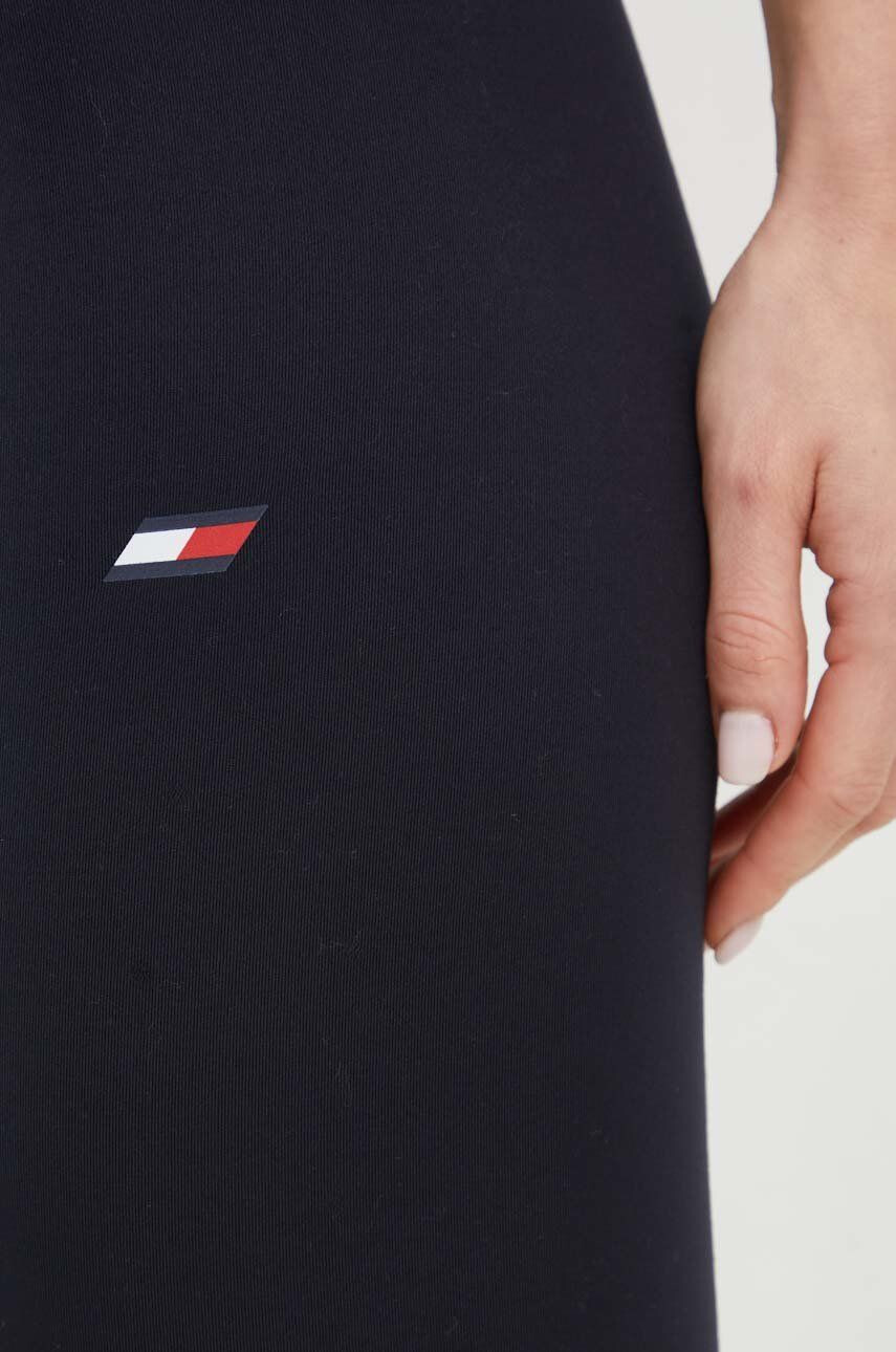 Tommy Hilfiger Legíny dámské šedá barva melanžové - Pepit.cz