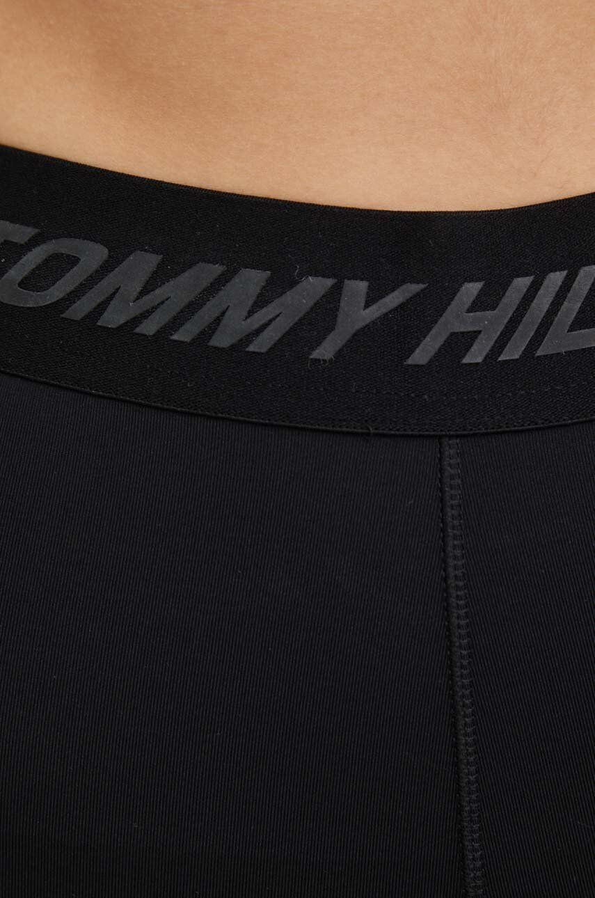 Tommy Hilfiger Legíny dámské černá barva hladké - Pepit.cz