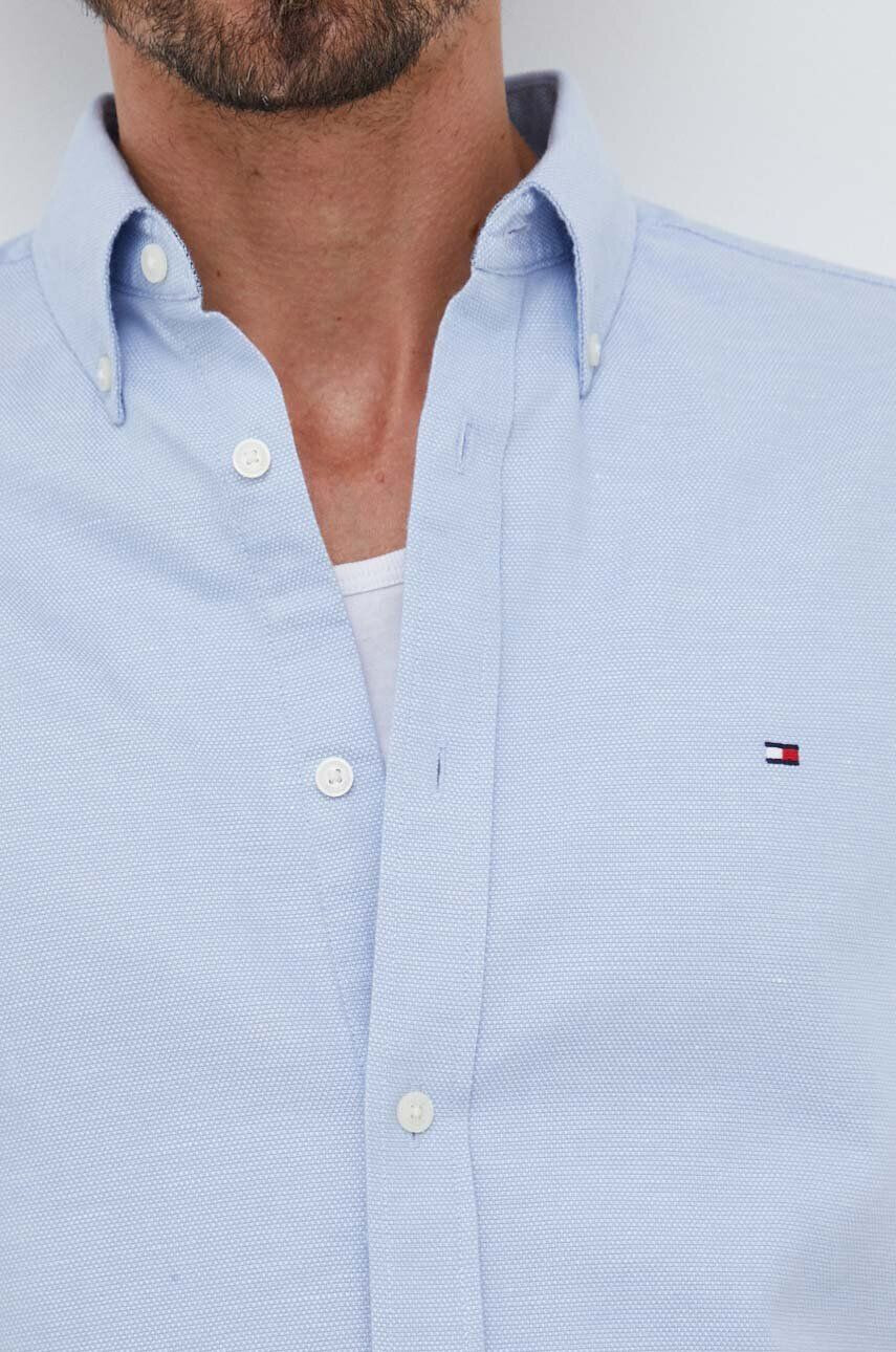 Tommy Hilfiger Lněná košile regular s límečkem button-down - Pepit.cz