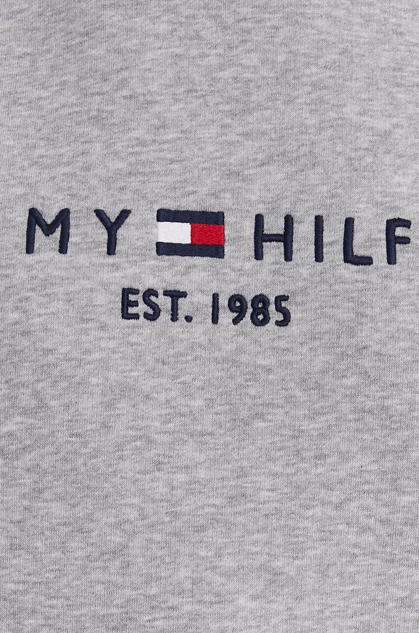 Tommy Hilfiger Mikina dámská šedá barva s aplikací - Pepit.cz