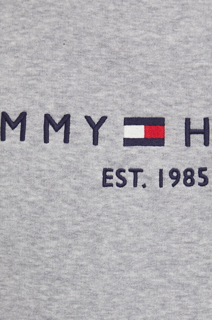 Tommy Hilfiger Mikina pánská šedá barva s aplikací - Pepit.cz