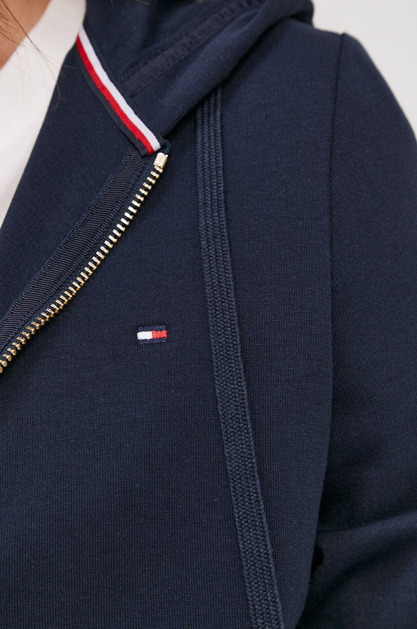 Tommy Hilfiger Mikina dámská tmavomodrá barva hladká - Pepit.cz