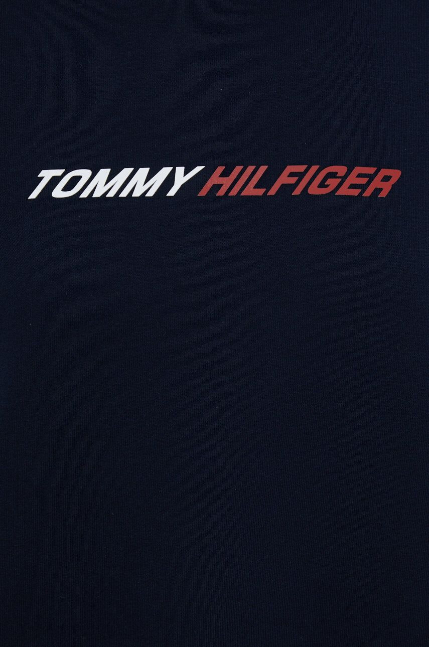 Tommy Hilfiger Mikina dámská tmavomodrá barva s potiskem - Pepit.cz