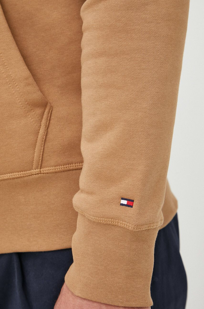 Tommy Hilfiger Mikina pánská béžová barva s aplikací - Pepit.cz