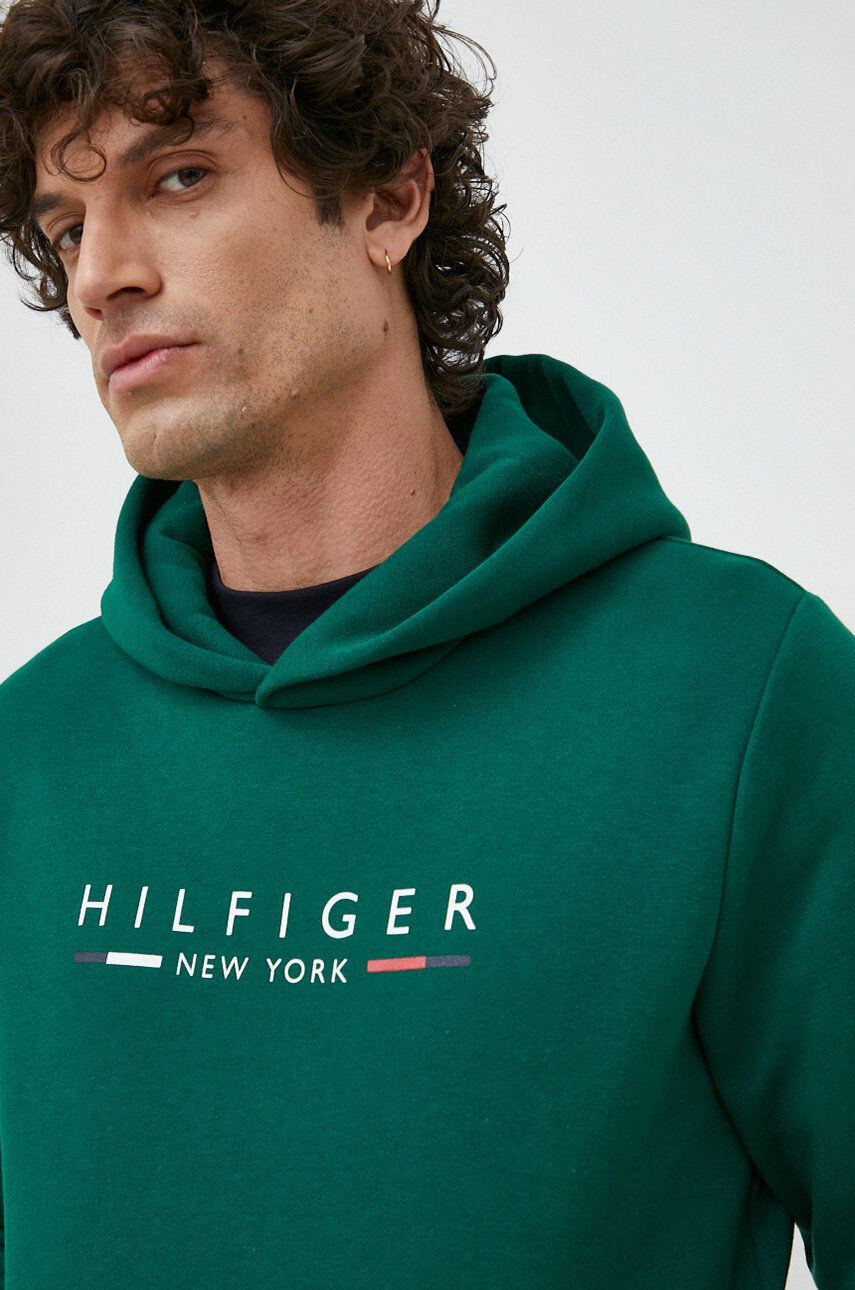 Tommy Hilfiger Mikina dámská bílá barva s potiskem - Pepit.cz