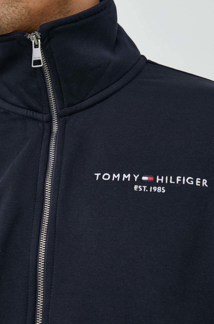 Tommy Hilfiger Mikina tmavomodrá barva s kapucí s potiskem - Pepit.cz