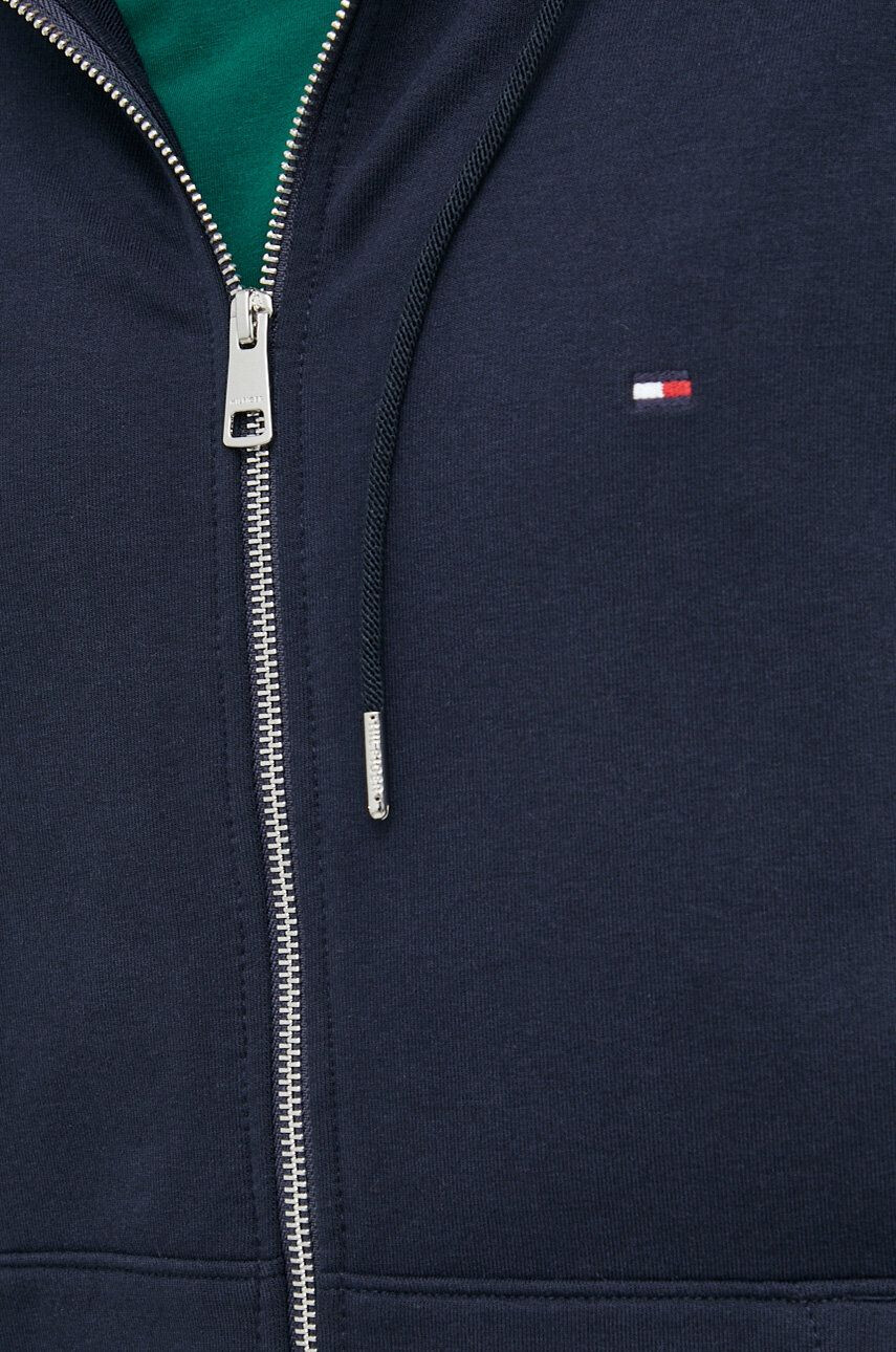 Tommy Hilfiger Mikina dámská červená barva s kapucí hladká - Pepit.cz