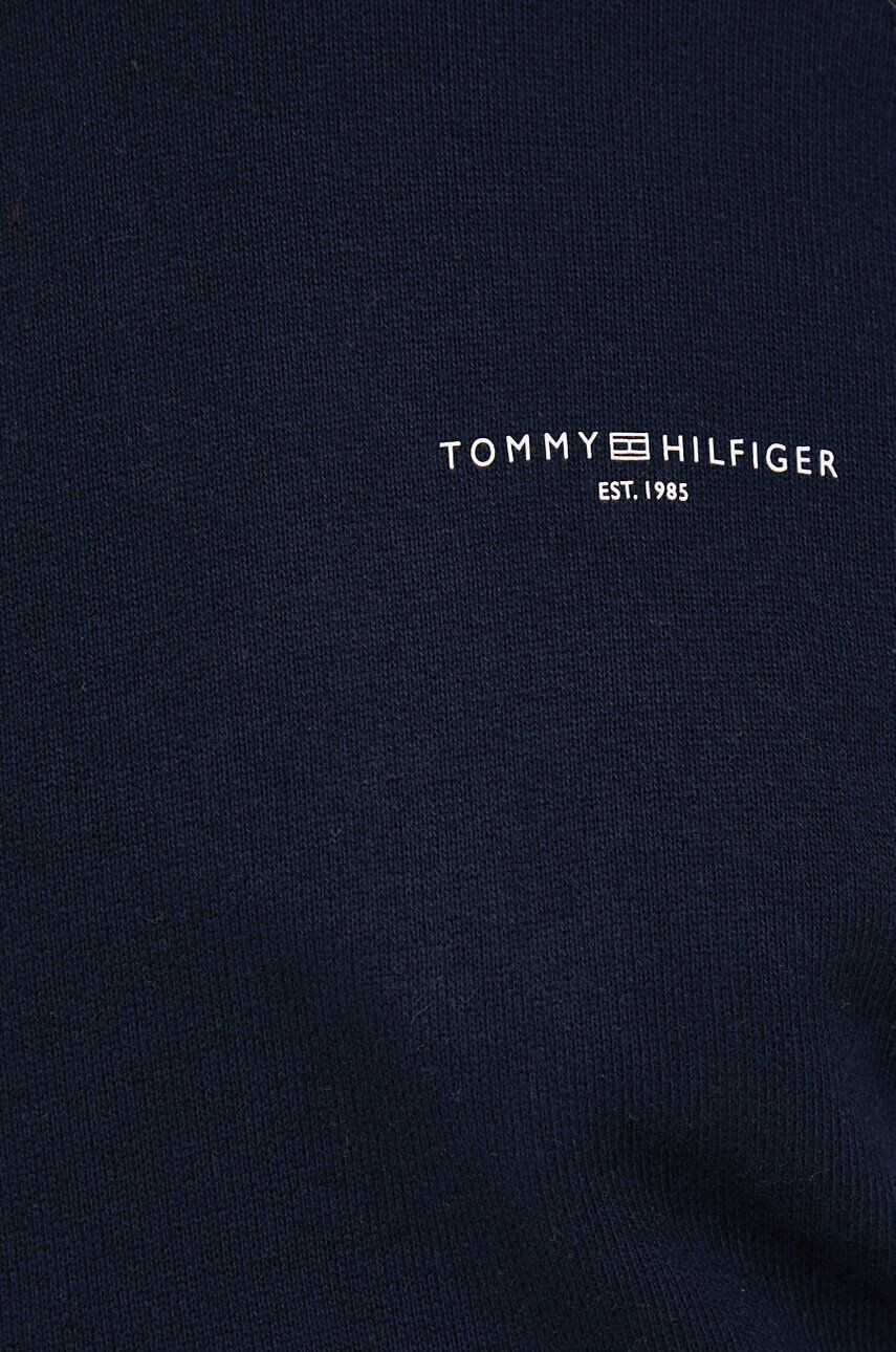 Tommy Hilfiger Mikina dámská béžová barva s kapucí vzorovaná - Pepit.cz