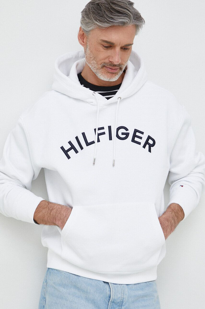 Tommy Hilfiger Mikina pánská s kapucí s aplikací - Pepit.cz