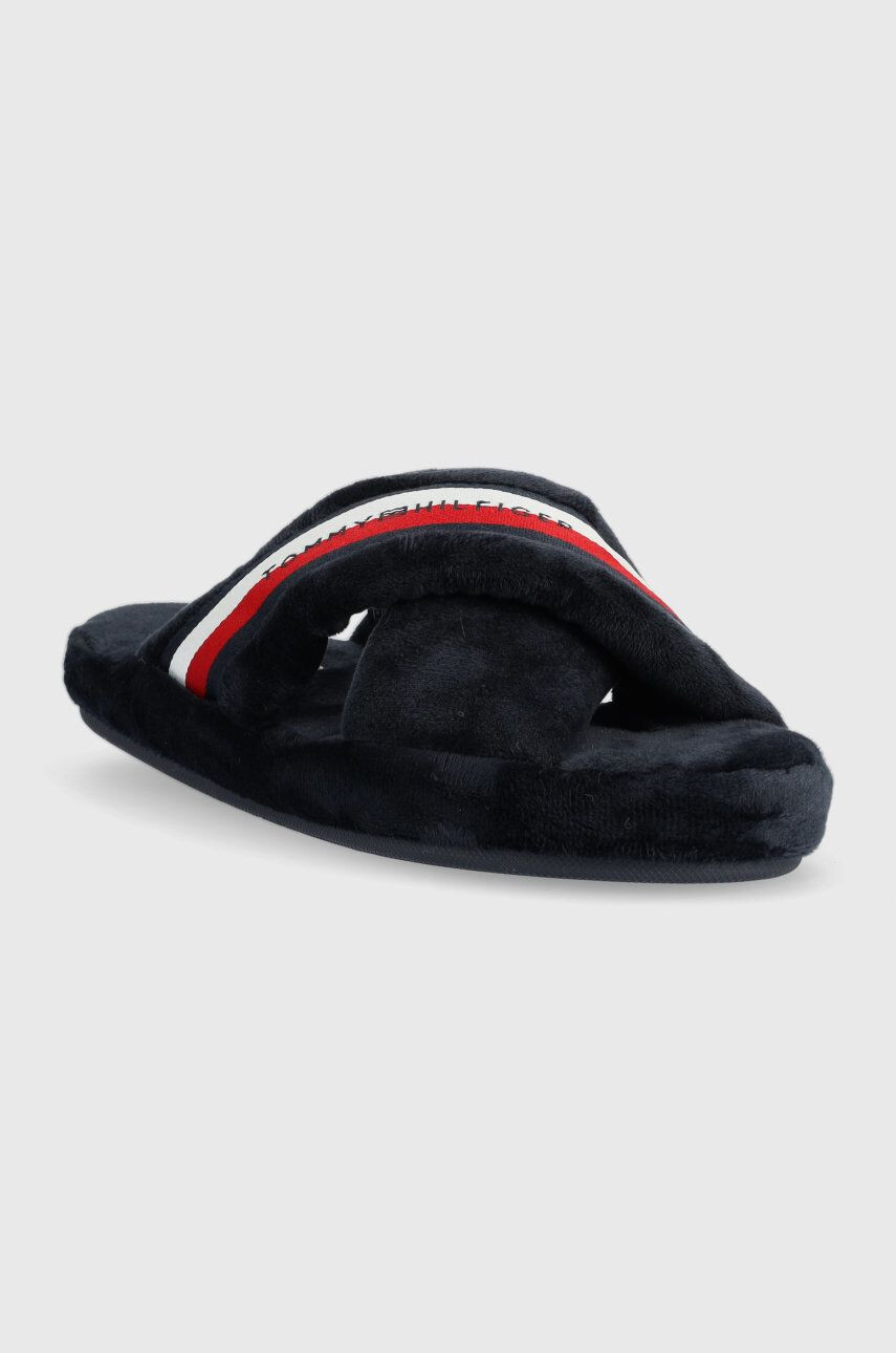 Tommy Hilfiger Pantofle Comfy Home Slippers With Straps tmavomodrá barva - Pepit.cz