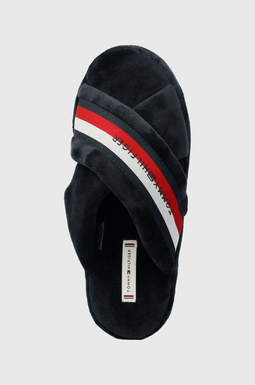 Tommy Hilfiger Pantofle Comfy Home Slippers With Straps tmavomodrá barva - Pepit.cz