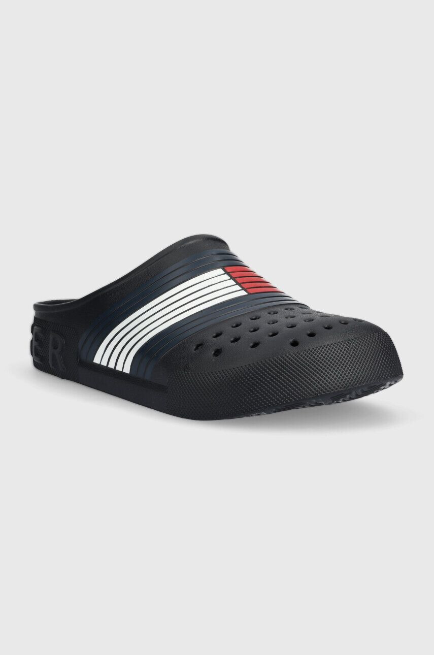 Tommy Hilfiger Pantofle COMFORTABLE EVA HILFIGER MULE pánské tmavomodrá barva FM0FM04467 - Pepit.cz