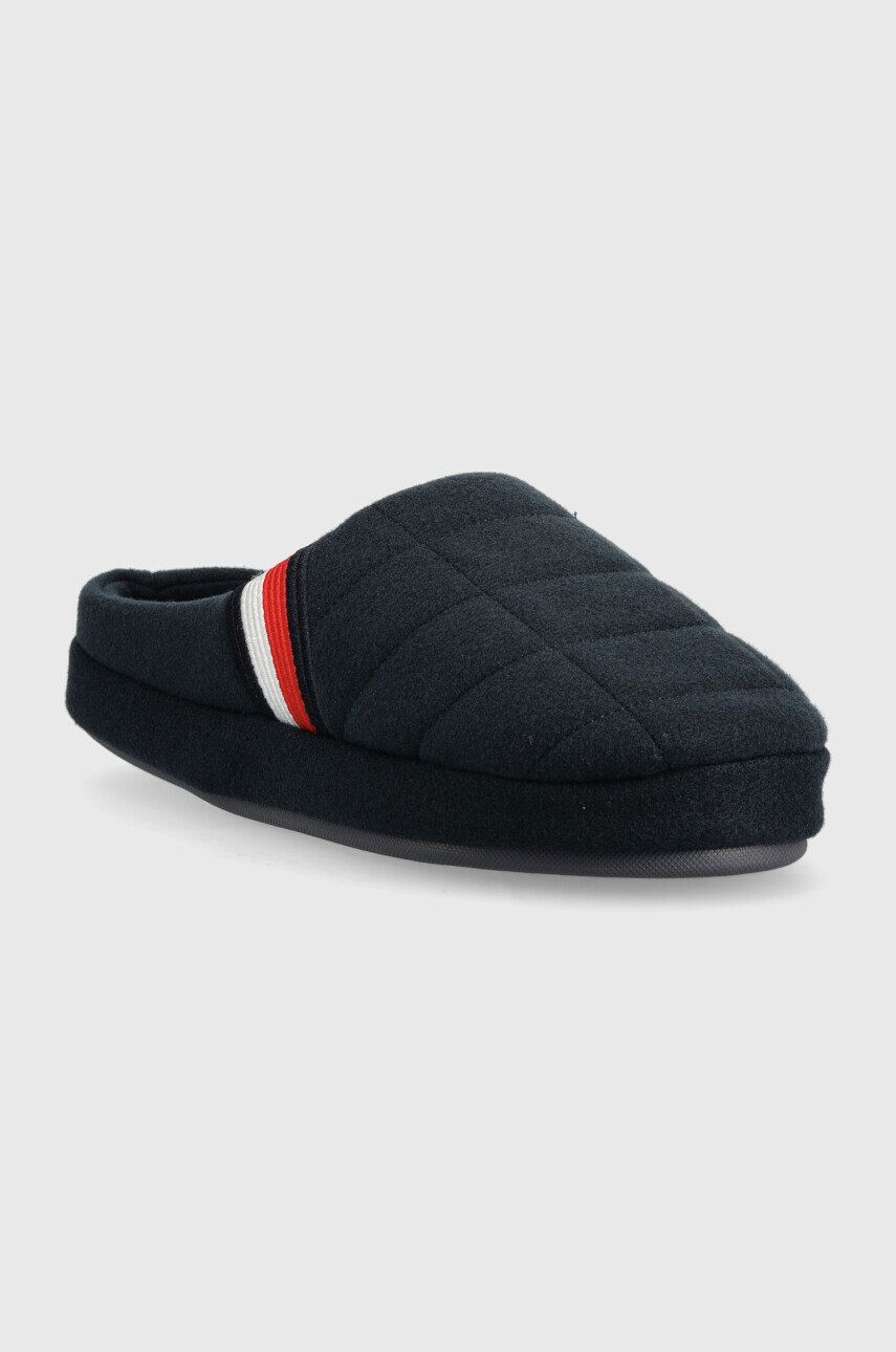 Tommy Hilfiger Pantofle Fm0fm04346 Corporate Hilfiger Homeslipper tmavomodrá barva - Pepit.cz