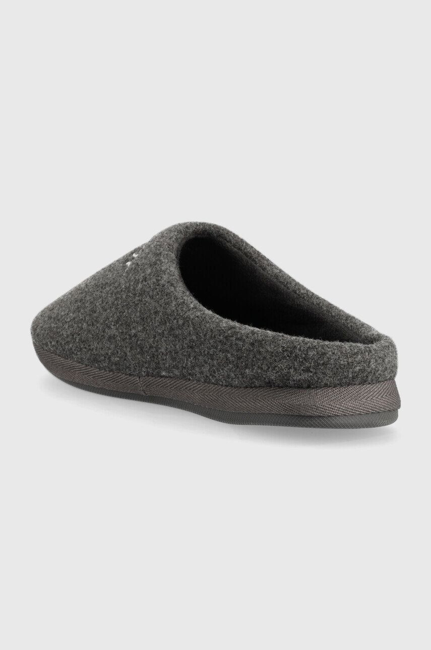 Tommy Hilfiger Pantofle Home Slipper Felt šedá barva - Pepit.cz