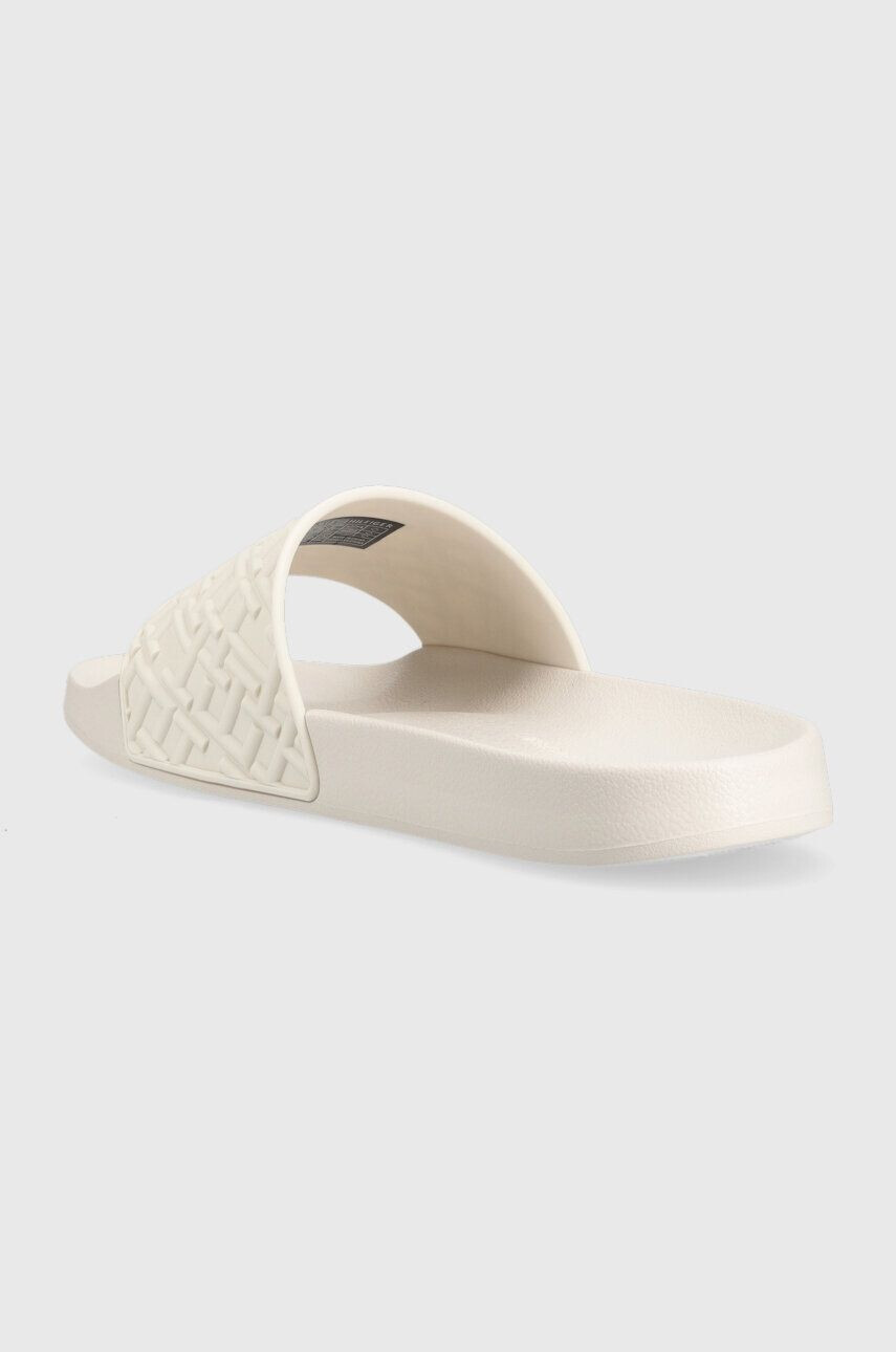 Tommy Hilfiger Pantofle TH MONOGRAM POOL SLIDE dámské bílá barva FW0FW06987 - Pepit.cz