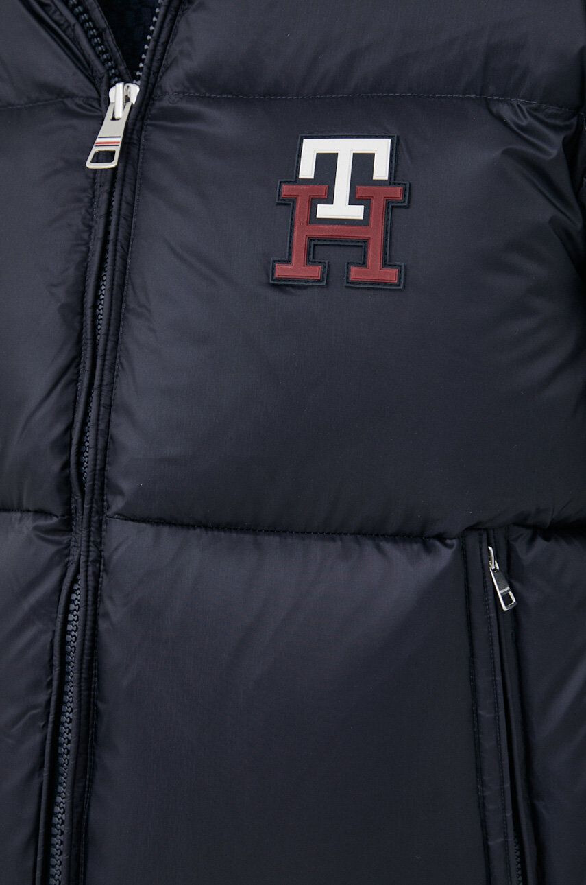 Tommy Hilfiger Péřová bunda dámská černá barva zimní - Pepit.cz