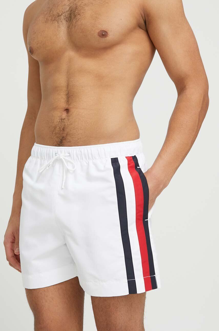 Tommy Hilfiger Plavkové šortky bílá barva - Pepit.cz