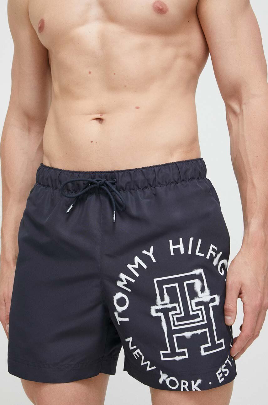 Tommy Hilfiger Plavkové šortky tmavomodrá barva - Pepit.cz