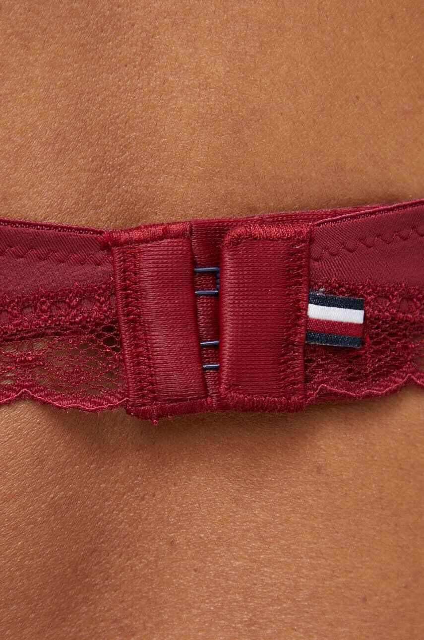 Tommy Hilfiger Podprsenka vínová barva - Pepit.cz