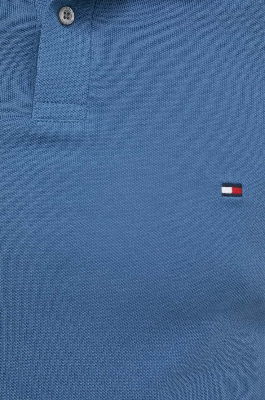 Tommy Hilfiger Polo tričko zelená barva - Pepit.cz