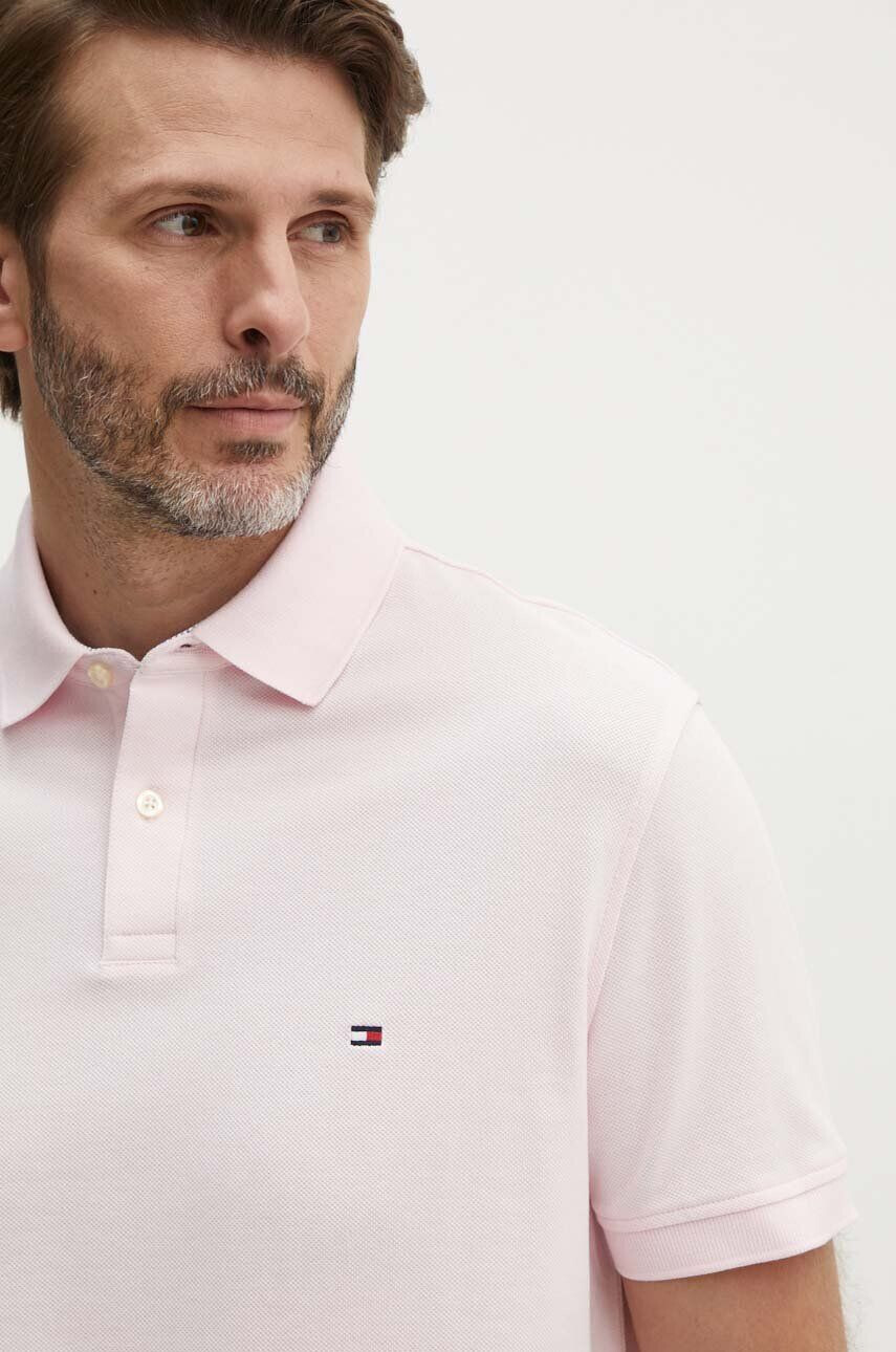 Tommy Hilfiger Polo tričko růžová barva - Pepit.cz