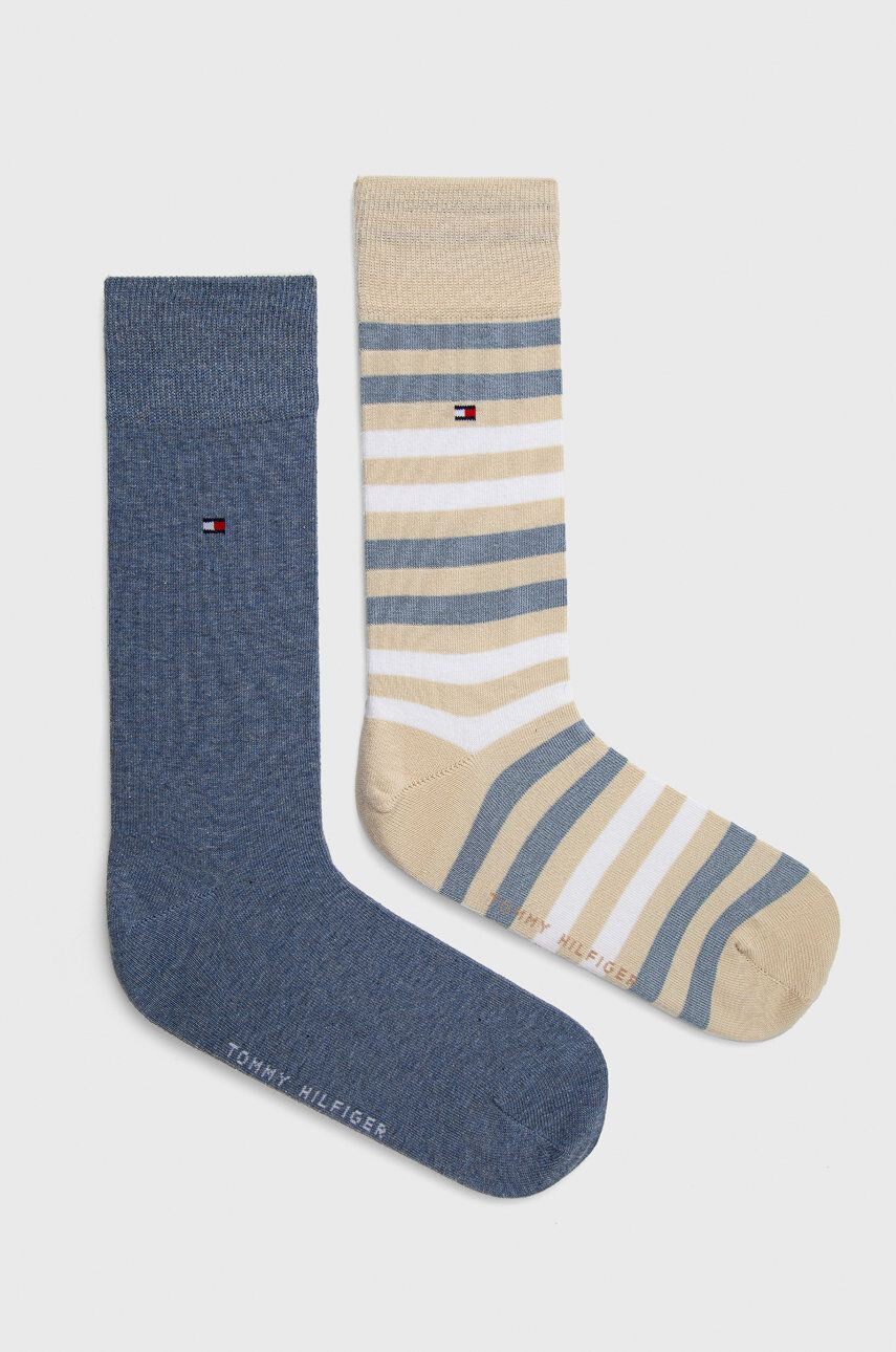 Tommy Hilfiger Ponožky (2-pack) dámské tmavomodrá barva - Pepit.cz