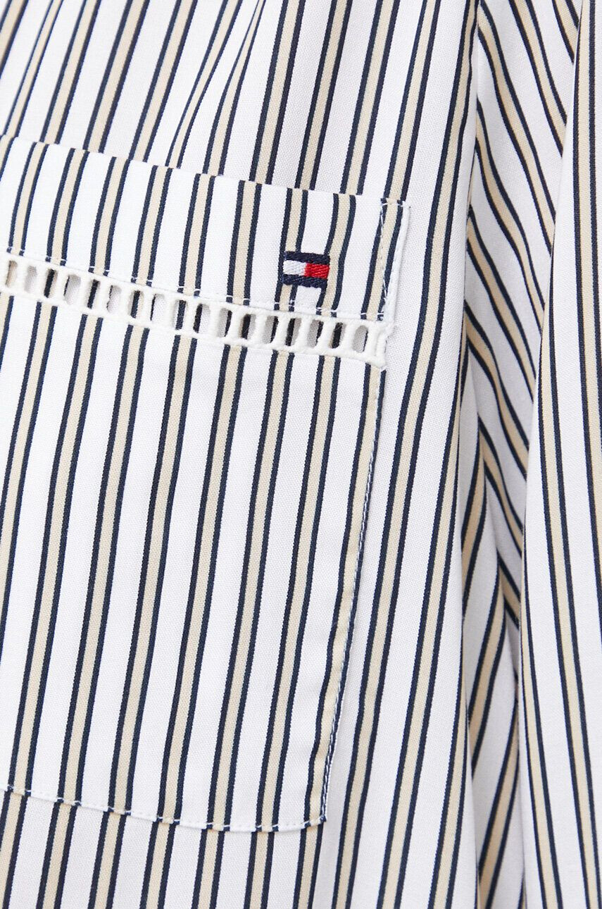 Tommy Hilfiger Pyžamová košile dámská béžová barva - Pepit.cz