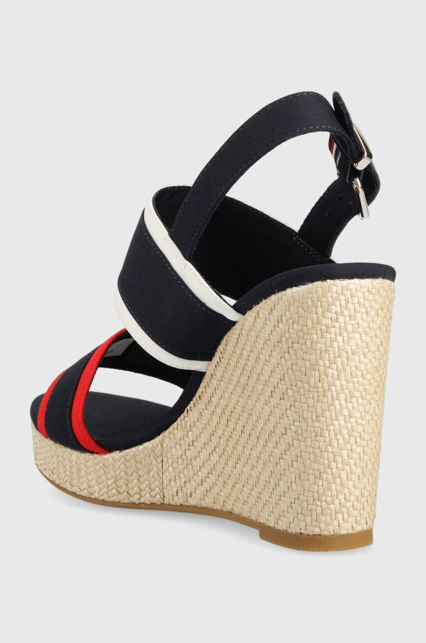 Tommy Hilfiger Sandály RWB FEMININE WEDGE dámské tmavomodrá barva na klínku - Pepit.cz