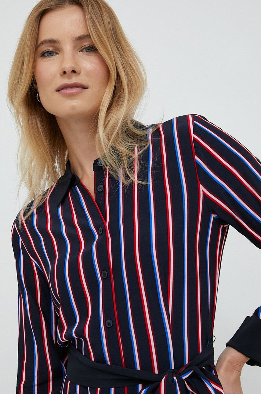 Tommy Hilfiger Šaty tmavomodrá barva maxi - Pepit.cz