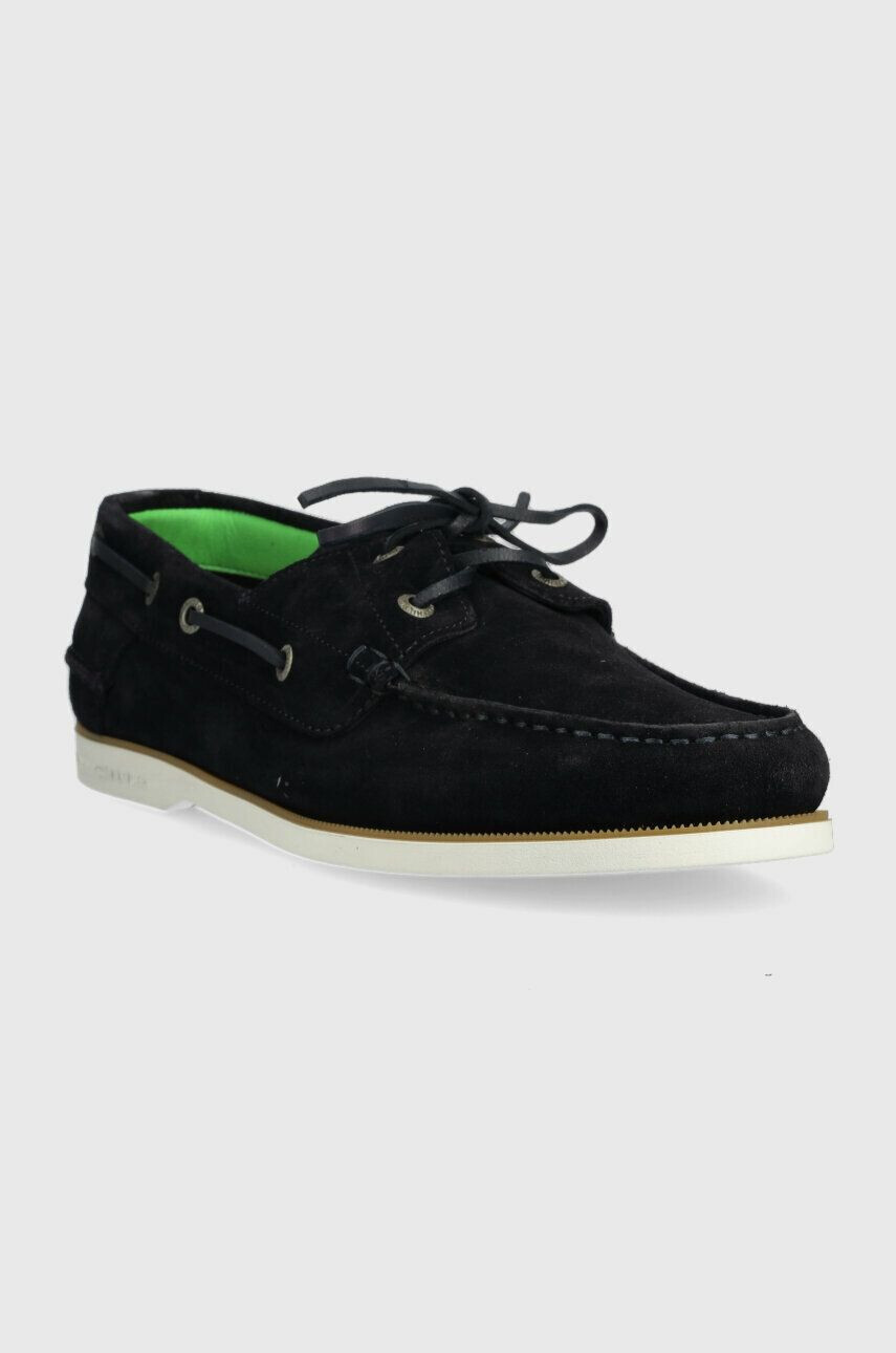 Tommy Hilfiger Semišové mokasíny TH BOAT SHOE CORE SUEDE pánské tmavomodrá barva FM0FM04505 - Pepit.cz