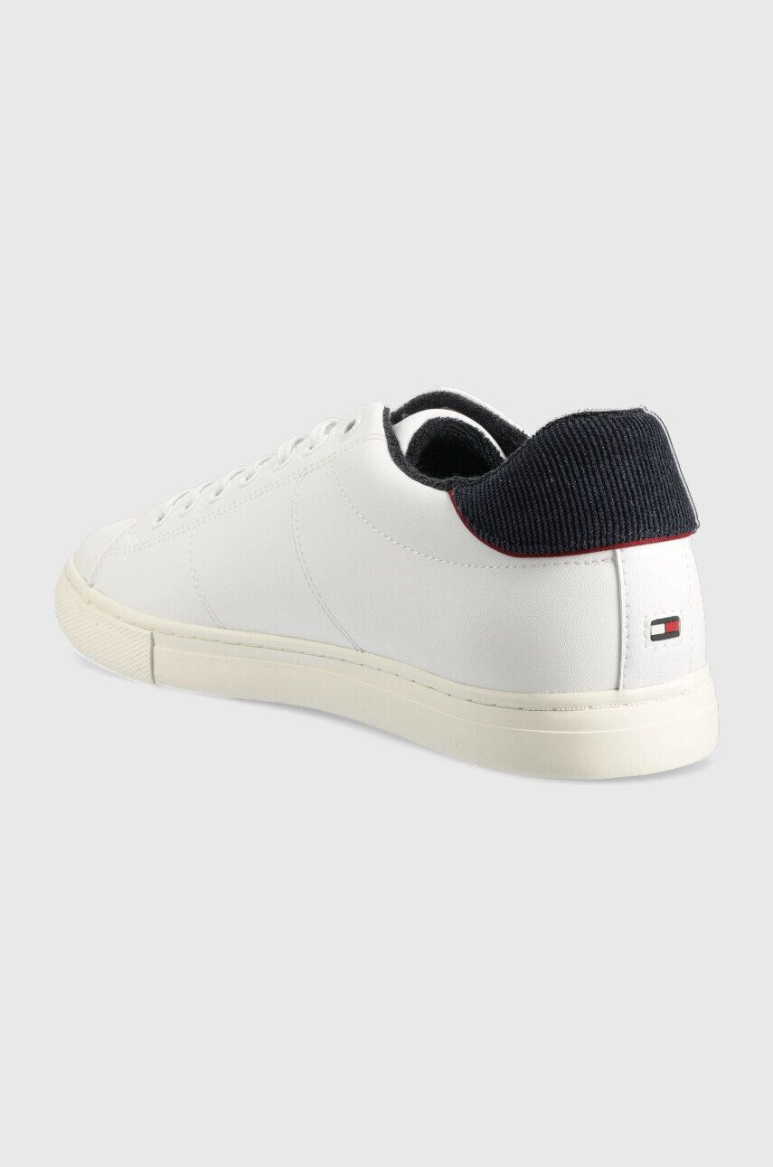 Tommy Hilfiger Sneakers boty Fm0fm04350 Core Vulc Varsity Monogram bílá barva - Pepit.cz