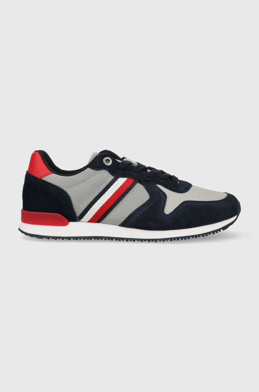 Tommy Hilfiger Sneakers boty ICONIC RUNNER MIX tmavomodrá barva FM0FM04282 - Pepit.cz