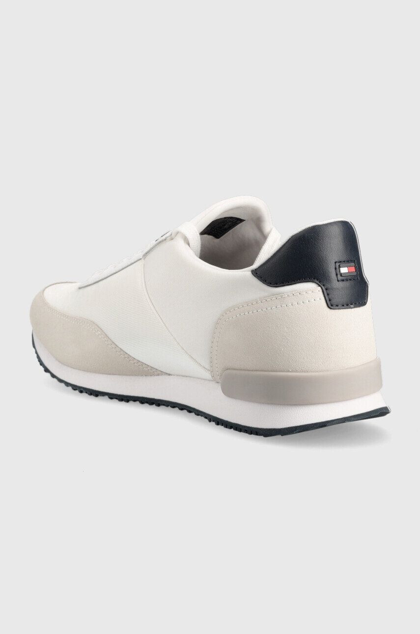 Tommy Hilfiger Sneakers boty Iconic Sock Runner Mix bílá barva - Pepit.cz