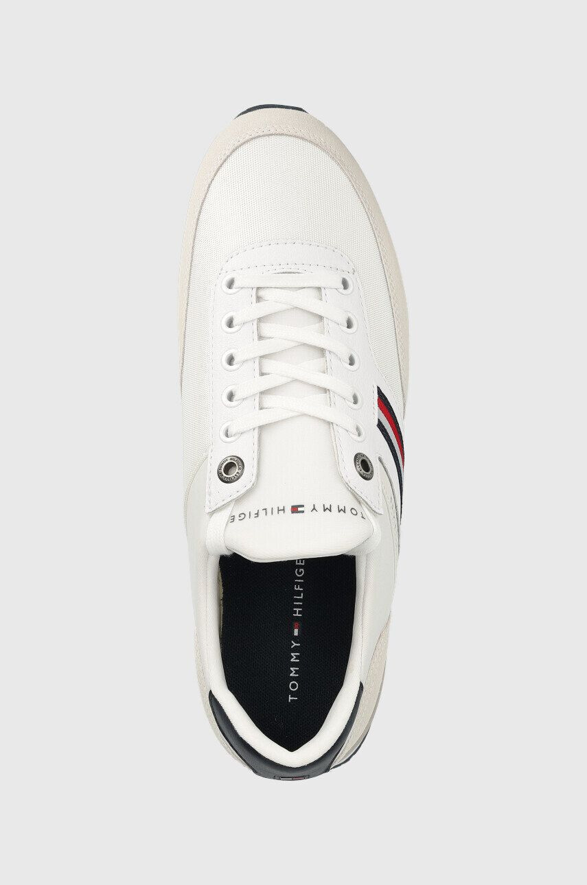 Tommy Hilfiger Sneakers boty Iconic Sock Runner Mix bílá barva - Pepit.cz