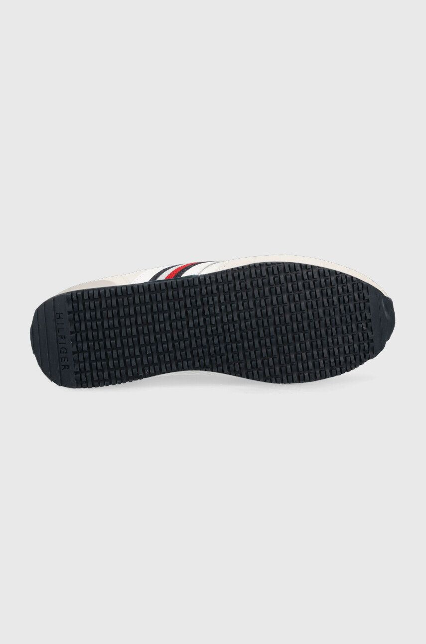 Tommy Hilfiger Sneakers boty Iconic Sock Runner Mix bílá barva - Pepit.cz