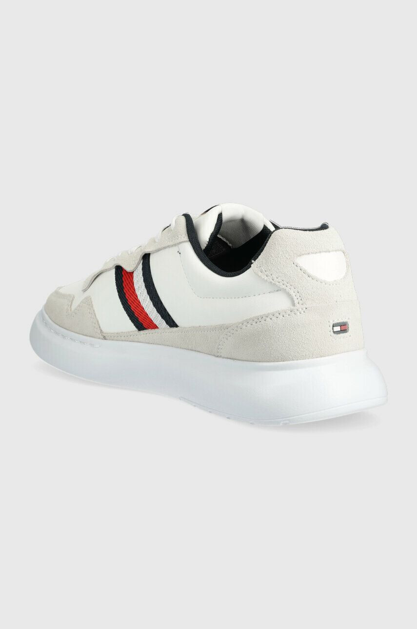 Tommy Hilfiger Sneakers boty LIGHTWEIGHT LEATHER MIX CUP bílá barva FM0FM04427 - Pepit.cz