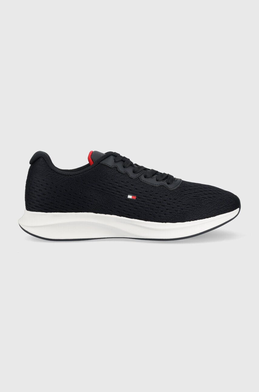 Tommy Hilfiger Sneakers boty LIGHTWEIGHT RUNNER KNIT FLAG tmavomodrá barva FM0FM04563 - Pepit.cz