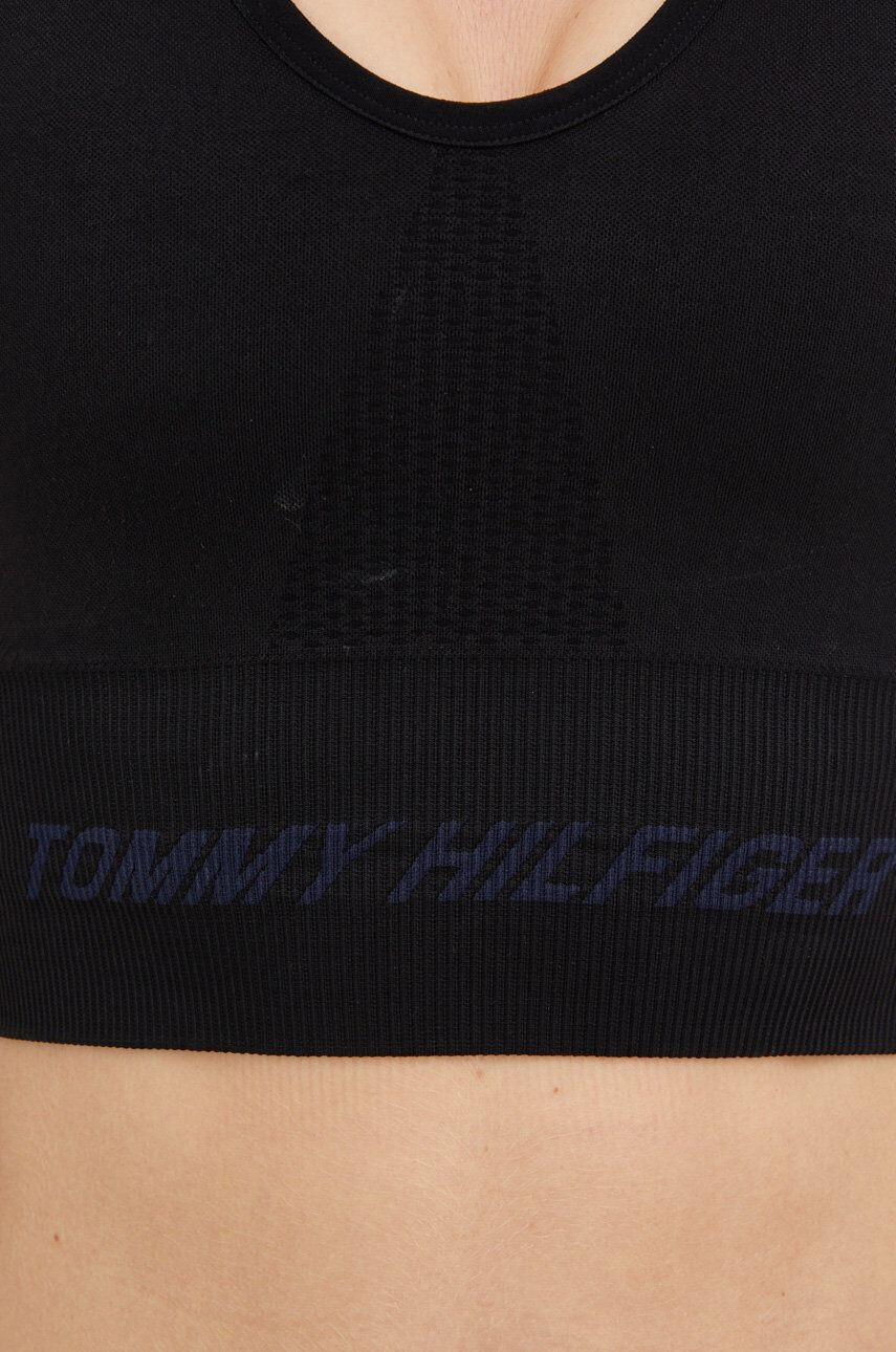 Tommy Hilfiger Sportovní podprsenka černá barva - Pepit.cz