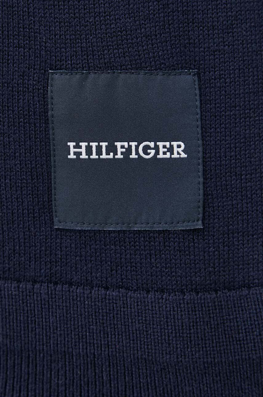 Tommy Hilfiger Svetr z hedvábné směsi tmavomodrá barva lehký - Pepit.cz