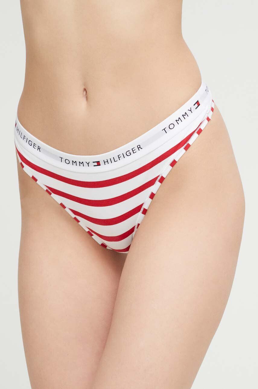 Tommy Hilfiger Tanga červená barva - Pepit.cz