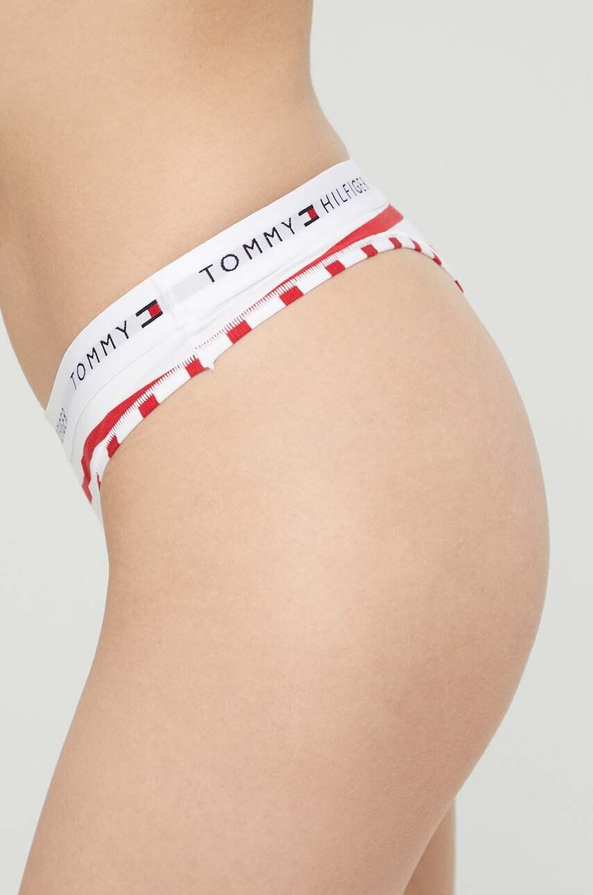 Tommy Hilfiger Tanga červená barva - Pepit.cz