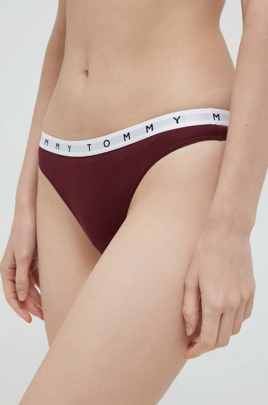 Tommy Hilfiger Tanga (3-pak) oranžová barva - Pepit.cz