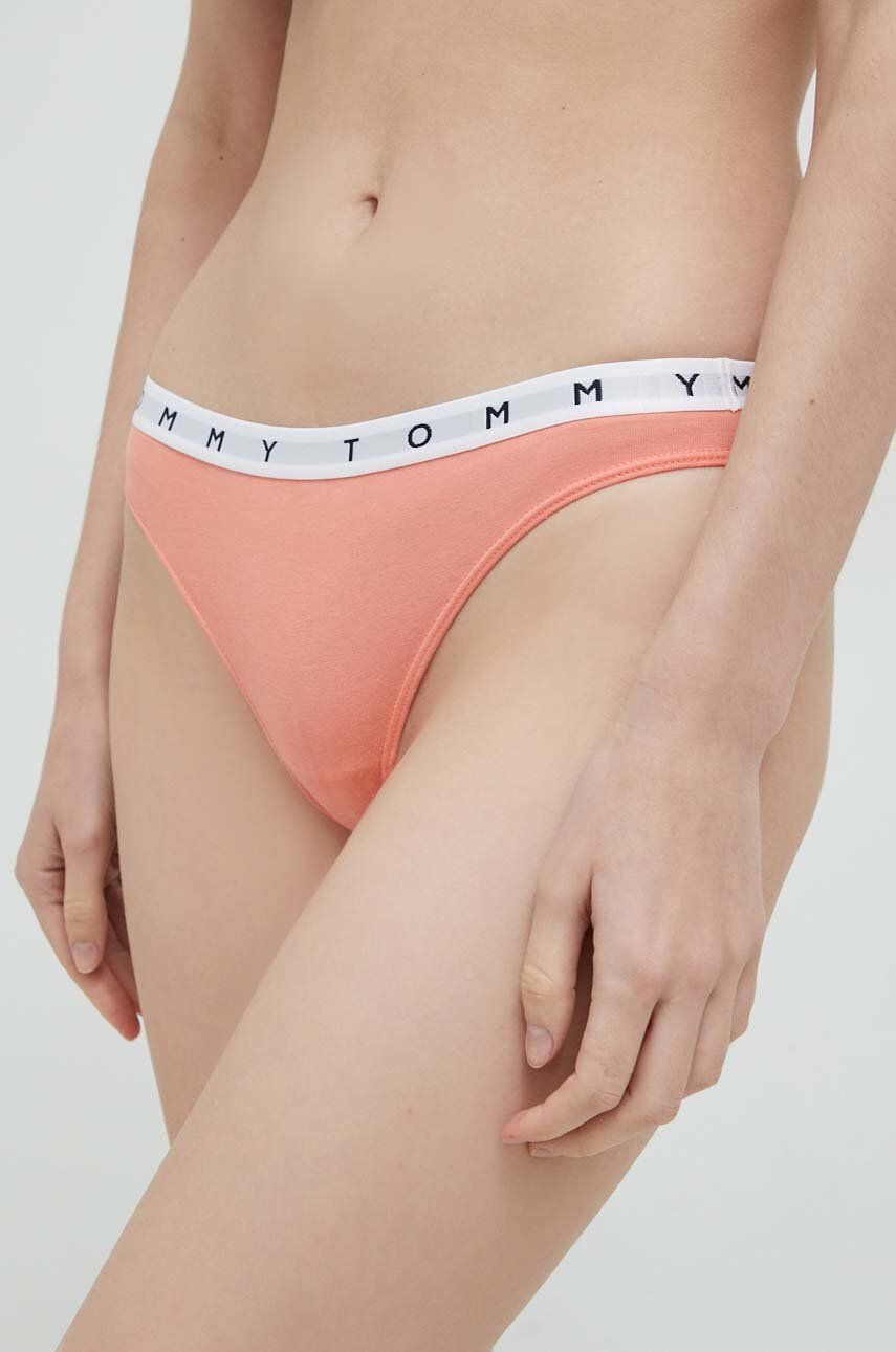 Tommy Hilfiger Tanga (3-pak) oranžová barva - Pepit.cz