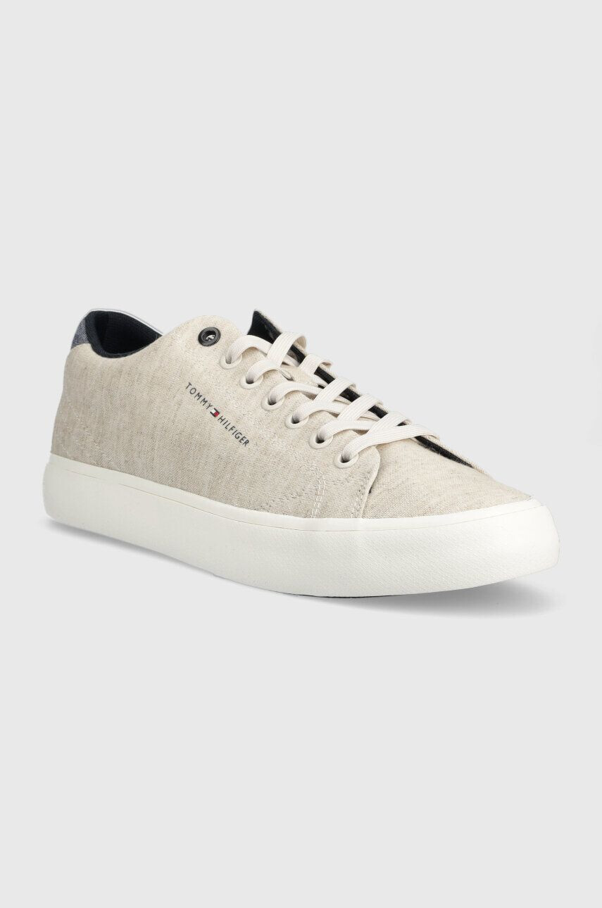 Tommy Hilfiger Tenisky TH HI VULC CORE LOW CHAMBRAY bílá barva FM0FM04738 - Pepit.cz