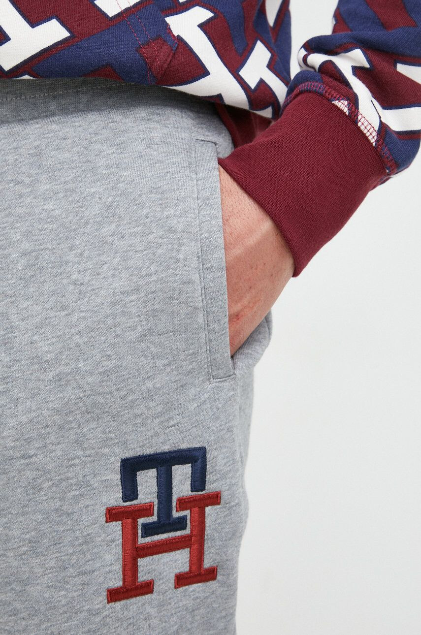 Tommy Hilfiger Tepláky pánské šedá barva melanžové - Pepit.cz