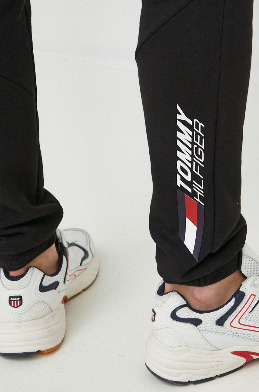 Tommy Hilfiger Tepláky šedá barva melanžové - Pepit.cz