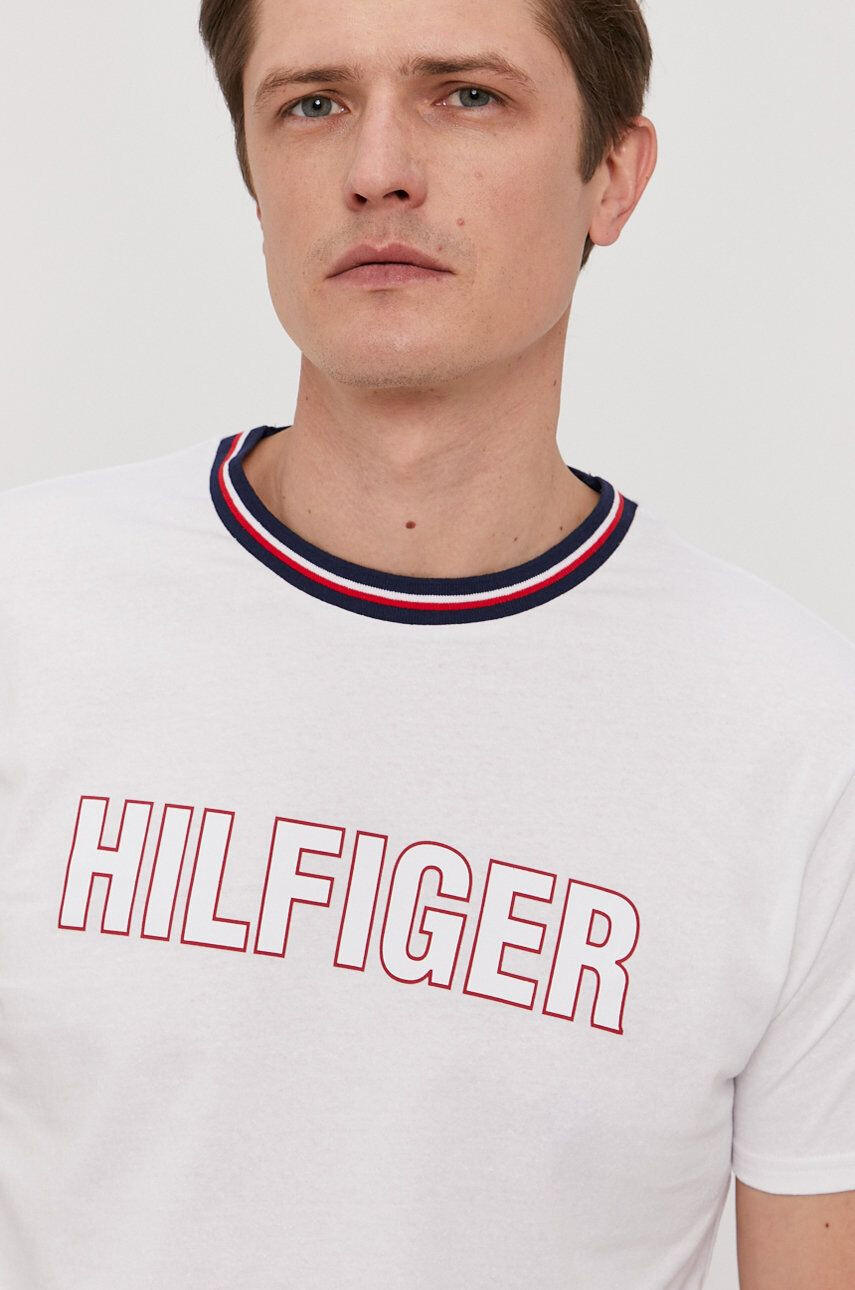 Tommy Hilfiger Tričko dámský růžová barva s límečkem - Pepit.cz