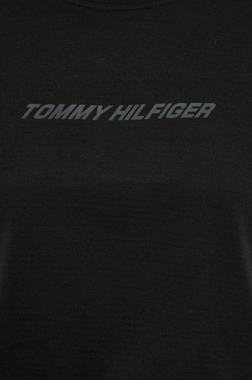 Tommy Hilfiger Tričko černá barva - Pepit.cz