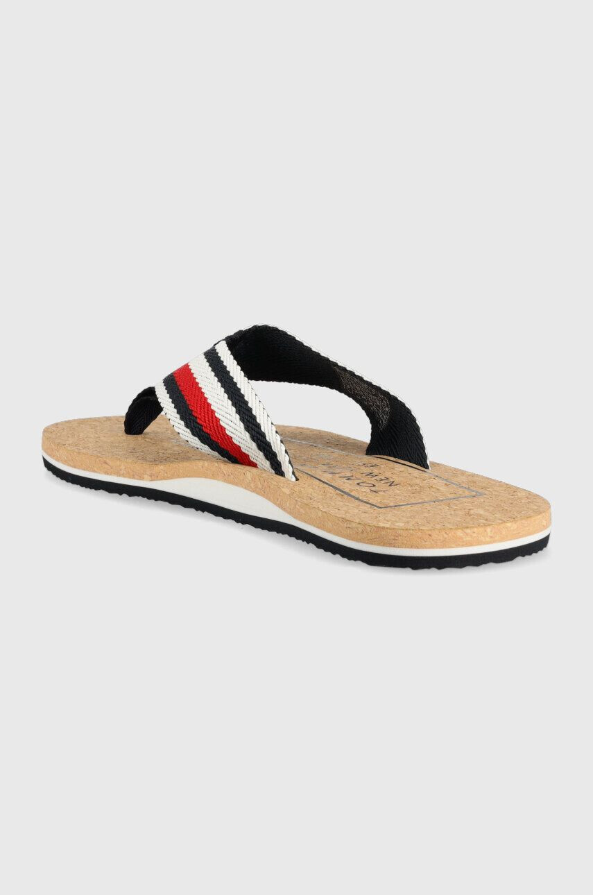 Tommy Hilfiger Žabky HILFIHER CORK BEACH SANDAL pánské tmavomodrá barva FM0FM04475 - Pepit.cz